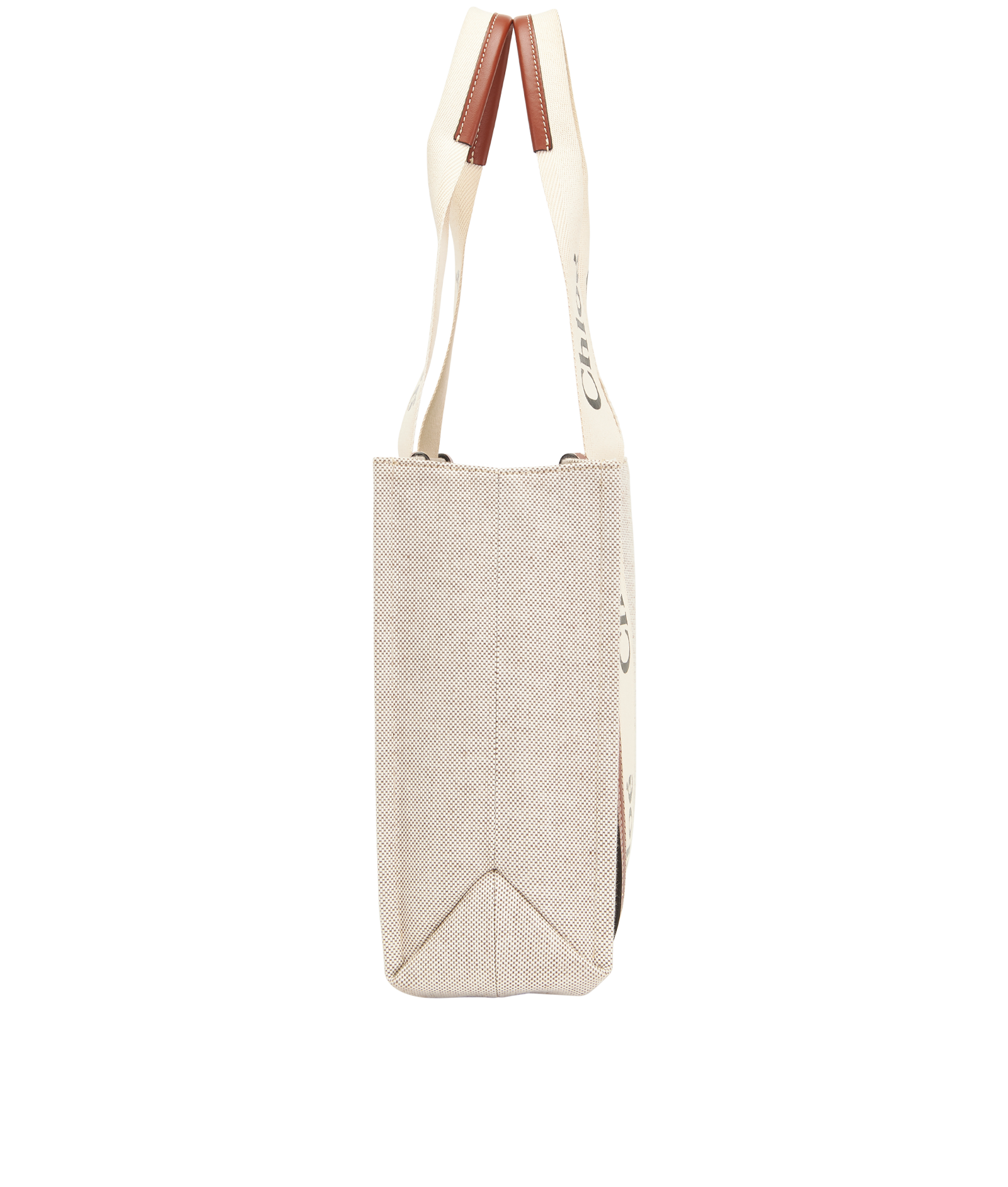 Woody Tote, &pound;395, Handbags, Beige, Canvas, Bottom view